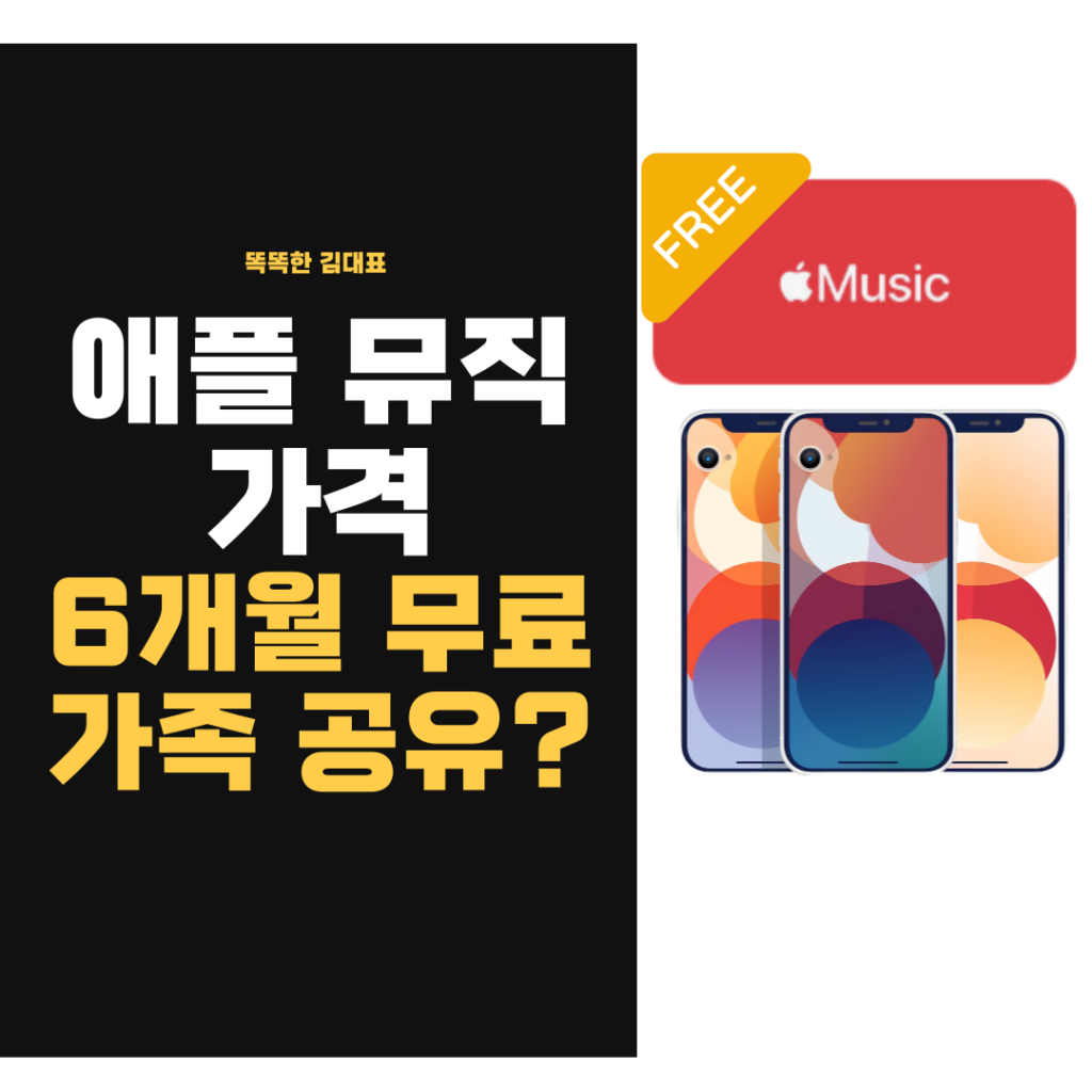 애플 뮤직 가격 무료 이용법